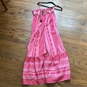 Colorful Pink Maxi Dress. Use to lounge or hit the beach!